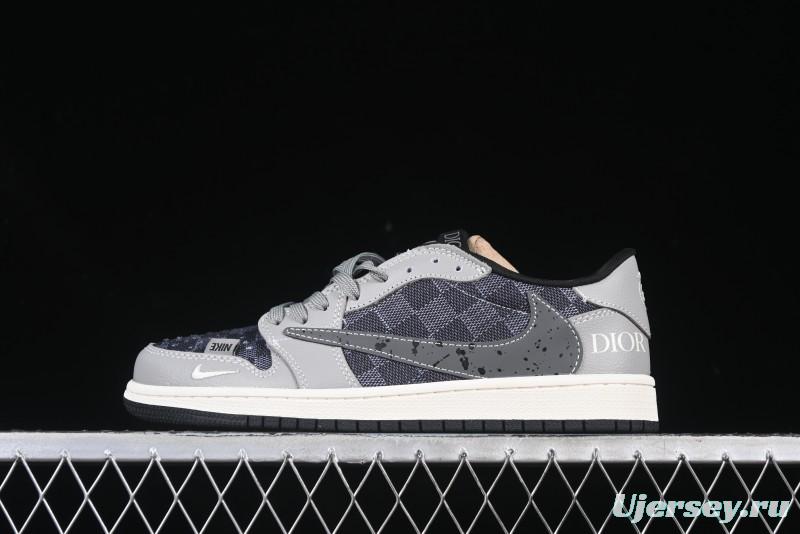 Nike Travis Scott x Fragment Design x Air Jordan 1 Low OG SP AJ1 - XS2024-003