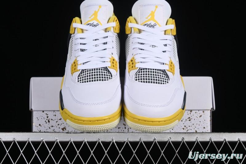 Nike Air Jordan 4 Retro Vivid Sulfur Basketball Shoes - AQ9129-101