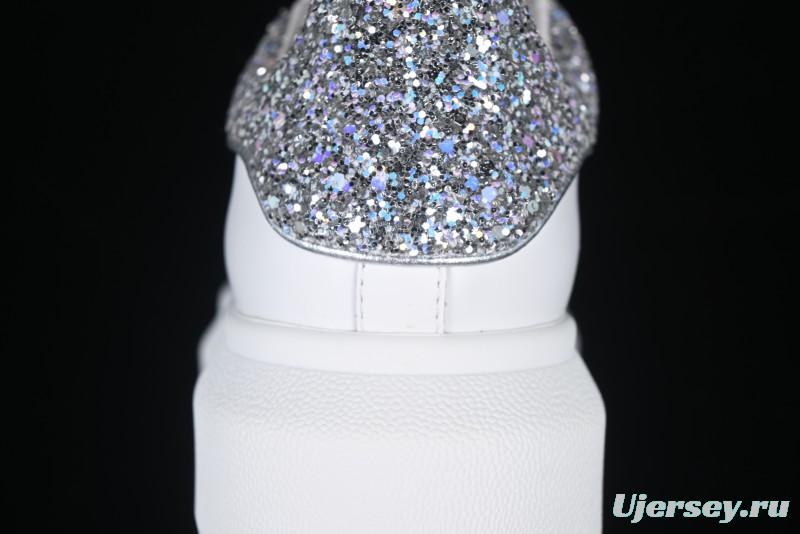 Alexander McQueen Oversized Sneakers with White Crystals - D.E5