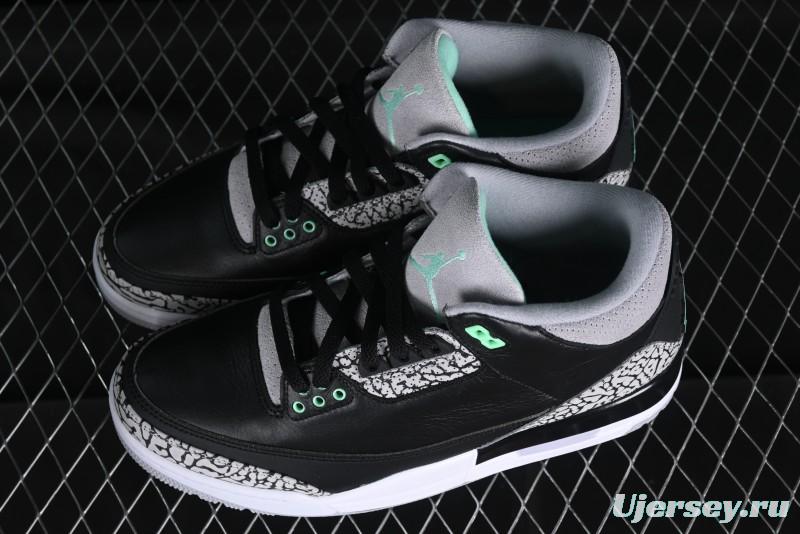 Nike Air Jordan 3 Retro Sneakers Green Glow - CT8532-031
