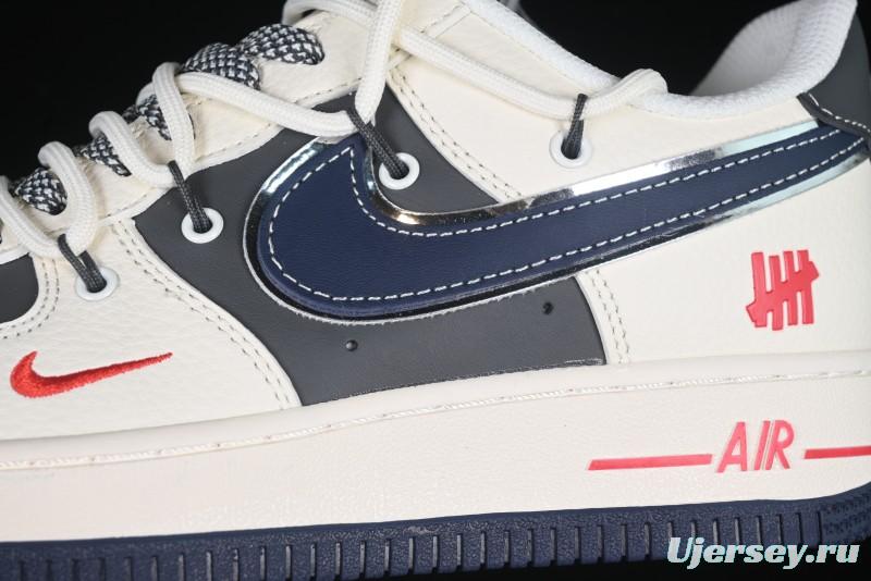 Nike Air Force 1 '07 Low UN Collaboration White Blue Lace-Up Casual Sneakers - SJ1198-103