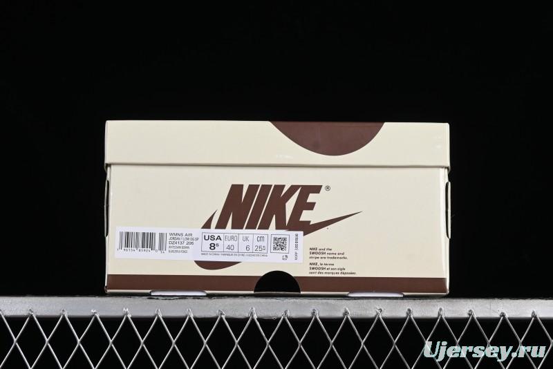 Nike Travis Scott x Air Jordan 1 Low OG AJ1 Reverse Swoosh Sneakers - DZ4137-206