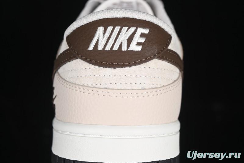 Nike SB Dunk Low Burberry Collaboration Patch Brown Swoosh Anniversary Custom Low-Top Casual Skate Shoes - DJ2024-088