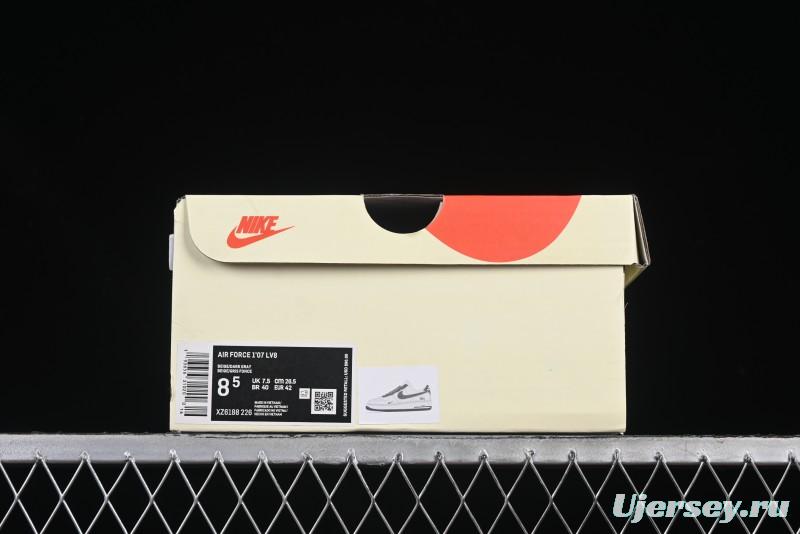 Nike Air Force 1 '07 Low Stussy Collaboration Granite Grey Low-Top Casual Sneakers - XZ6188-226