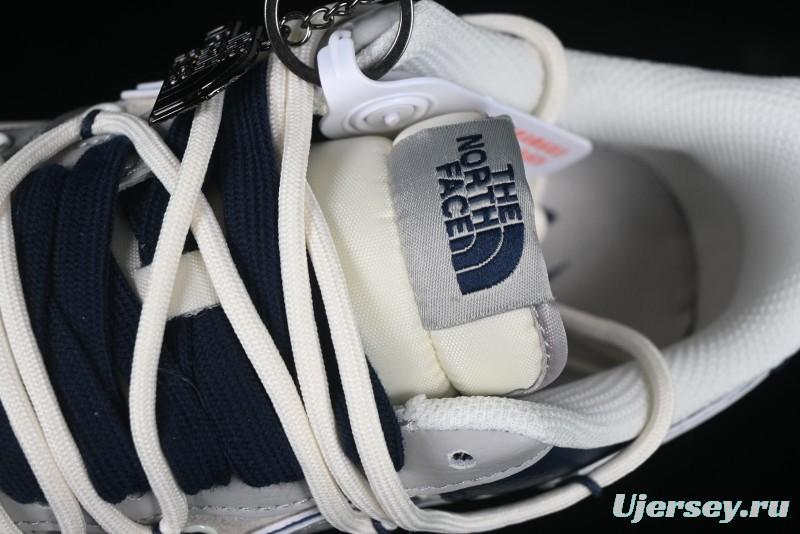 Nike Air Force 1 '07 Low The North Face Collaboration Grey Blue Lace-Up Low-Top Casual Sneakers - DM6688-024