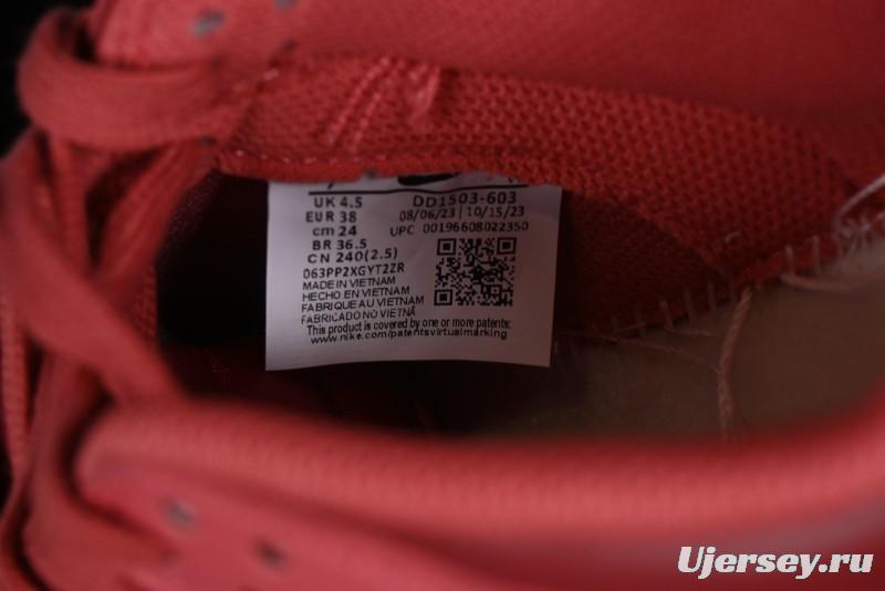 Nike Dunk Low SB Casual Sneakers in Strawberry Bear Colorway - DD1503-603