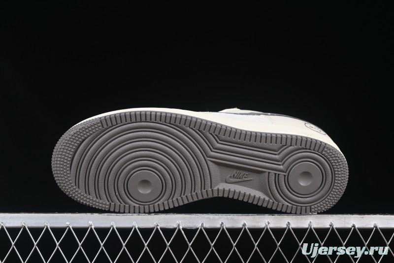 Nike Air Force 1 '07 Low Casual Sneakers in Light Grey with Custom Hardware - DF0188-036