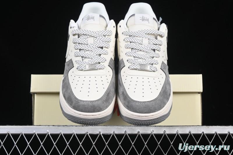 Nike Air Force 1 '07 Low Stussy Minimalist Grey Low-Top Casual Sneakers - XZ6188-672