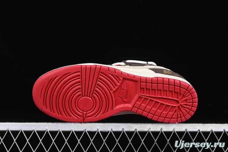 Nike SB Dunk Low Year of the Snake Anniversary Custom Low-Top Casual Skate Shoes - YX5066-268