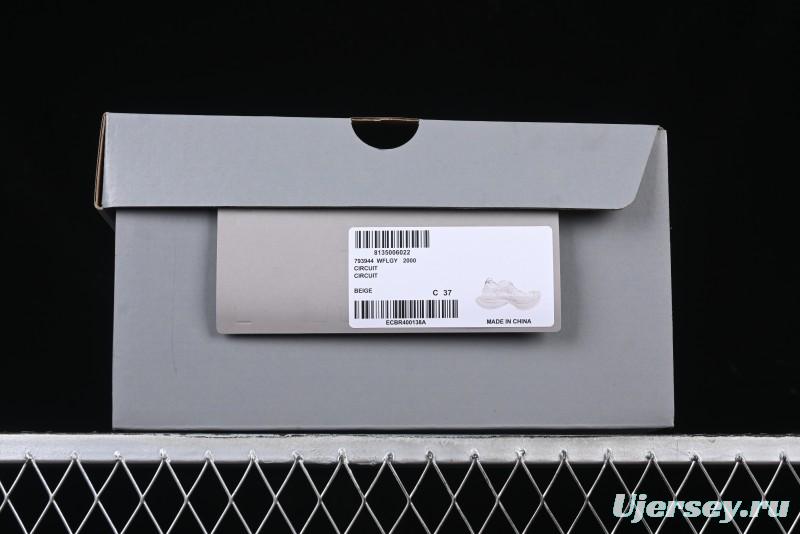 Balenciaga Circuit Lightweight Distressed Print Round-Toe Fashion Casual Sneakers - WFLGY2000