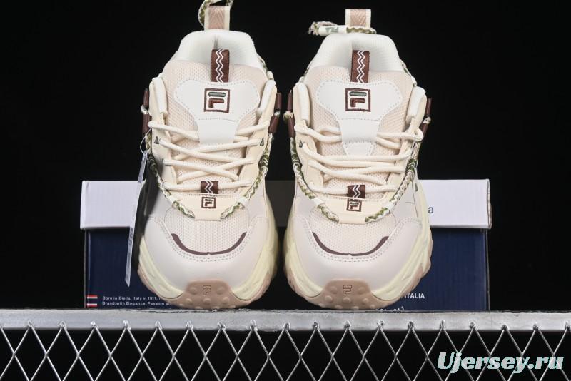 Fila Fusion Retro Mars Running Shoes with Lace-Up Design and Cushioned EVA Midsole - F12W432101FTP