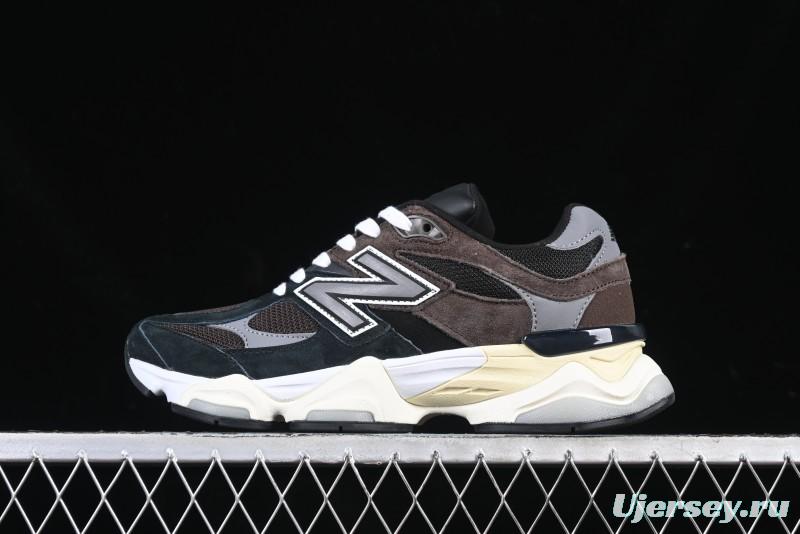 New Balance 9060 Retro Casual Running Shoes with ABZORB Cushioning Technology - U9060BRN