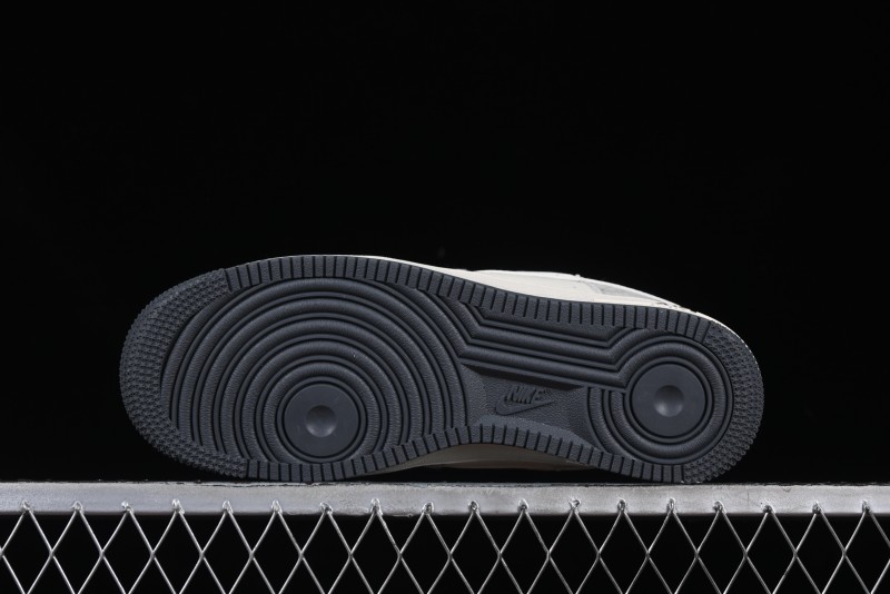 Nike Air Force 1 '07 Low Gucci Collaboration Smoke Gray Drawstring Casual Sneakers - SJ1198-105