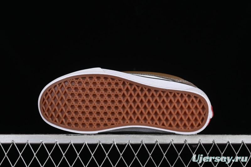 Vans Classics Knu Skool Coffee White Brown Slip-On Shoes - VN0009SAK330