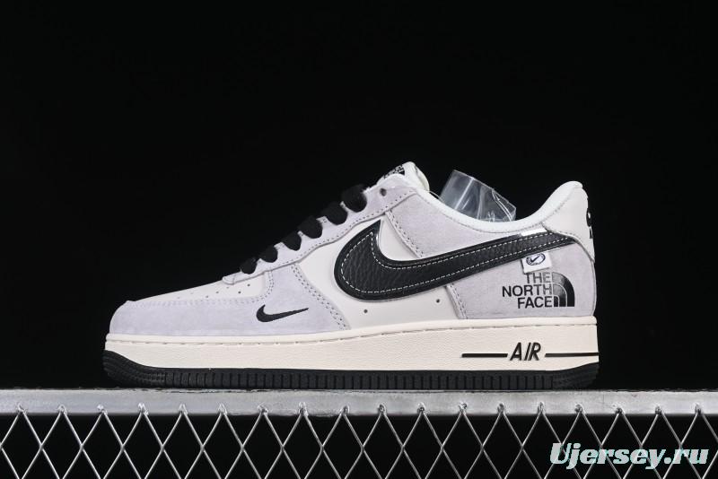 Nike Air Force 1 '07 Low The North Face Collaboration Beige Grey Carbon Black Swoosh Low-Top Casual Sneakers - XZ6188-916