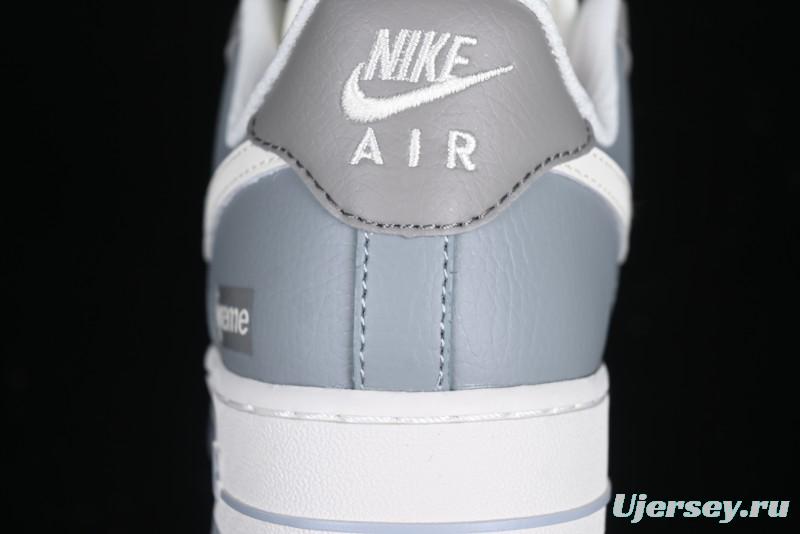 Nike Air Force 1 '07 Low Supreme Collaboration Polka Dot Swoosh Casual Sneakers - DM6688-023
