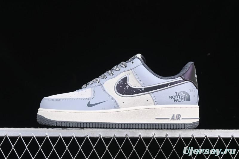 Nike Air Force 1 '07 Low The North Face Collaboration Embroidered Splash Design Casual Sneakers - DM6688-006