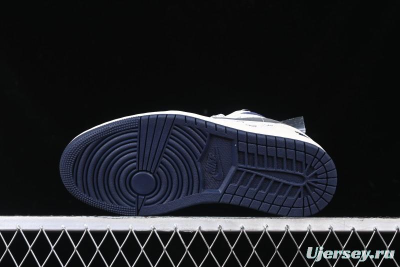 Nike Air Jordan 1 Low Stussy Collaboration - Grey Swoosh Retro Basketball Shoes - XS6086-001