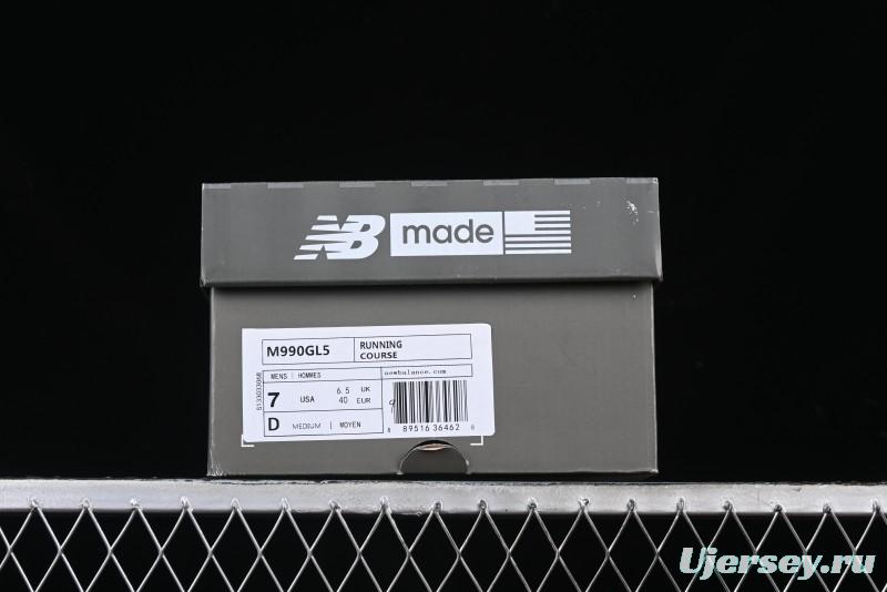 New Balance 990 Series Premium USA-Made Retro Running Shoes - M990GL5
