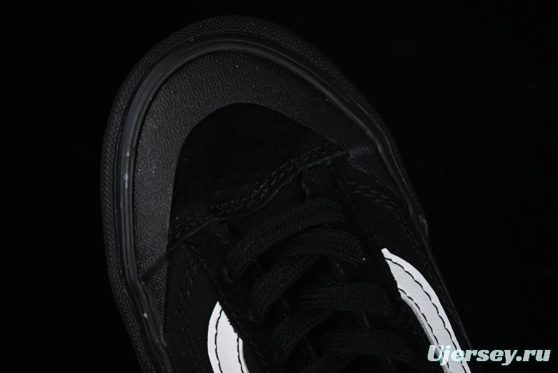 Vans Style 36 SF All Black Skate Shoes with Killer Whale Half-Toe Cap Design - VN0A3MVLB8C