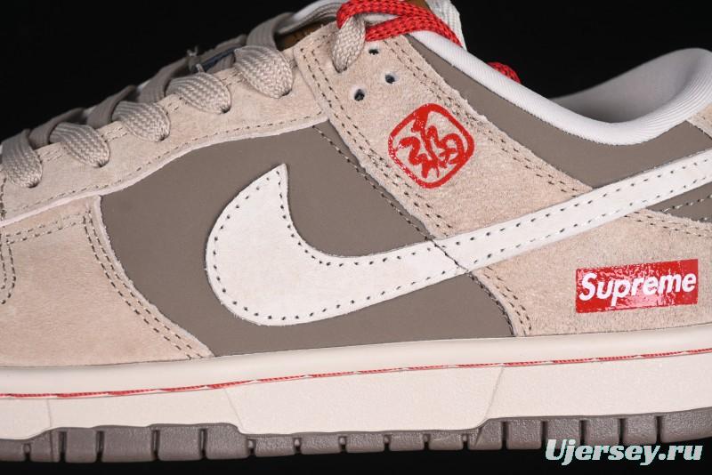 Nike SB Dunk Low Supreme Year of the Snake Limited Edition Anniversary Custom Casual Skate Shoes - AG3702-851