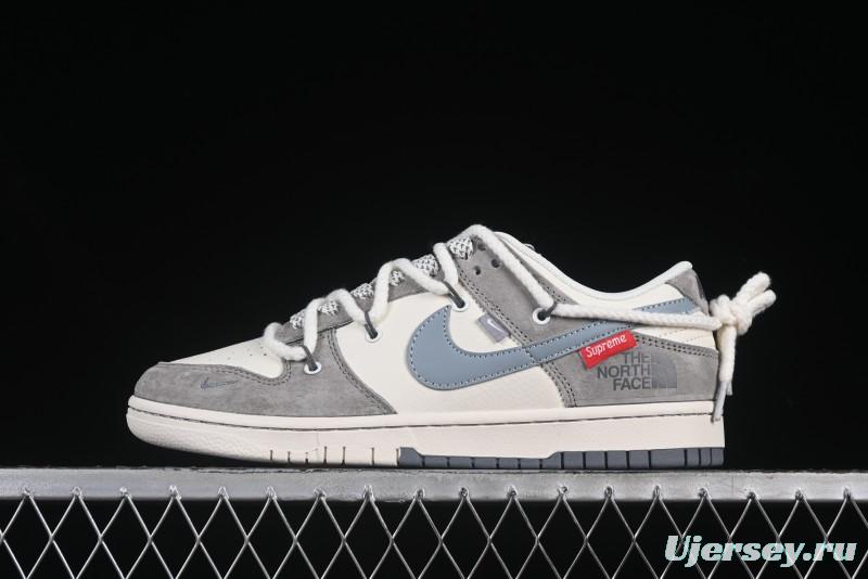 Nike SB Dunk Low The North Face x Supreme Collaboration Anniversary High-End Custom Low-Top Casual Skate Shoes - YX5066-228