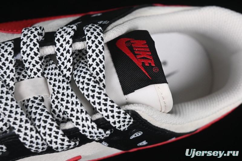 Nike SB Dunk Low Edison Chen Collaboration Graffiti Red Swoosh Anniversary Custom Low-Top Casual Skate Shoes - DJ2024-101