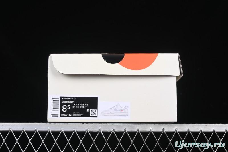 Nike Air Force 1 '07 Low Supreme Casual Sneakers with Full-Length Air Cushion - CH6336-522