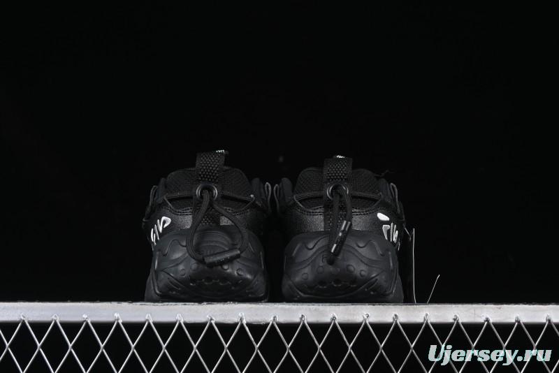 Fila Fusion Retro Mars Running Shoes with Lace-Up Design and Cushioned Sole - F12W422103FBK