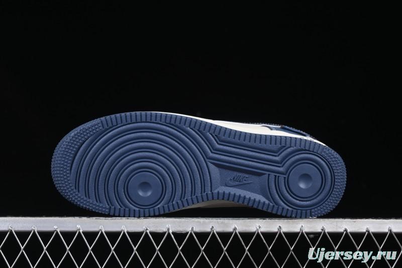 Nike Air Force 1 '07 Low Teddy Bear Collaboration Suede Blue Low-Top Casual Sneakers - KK1988-054