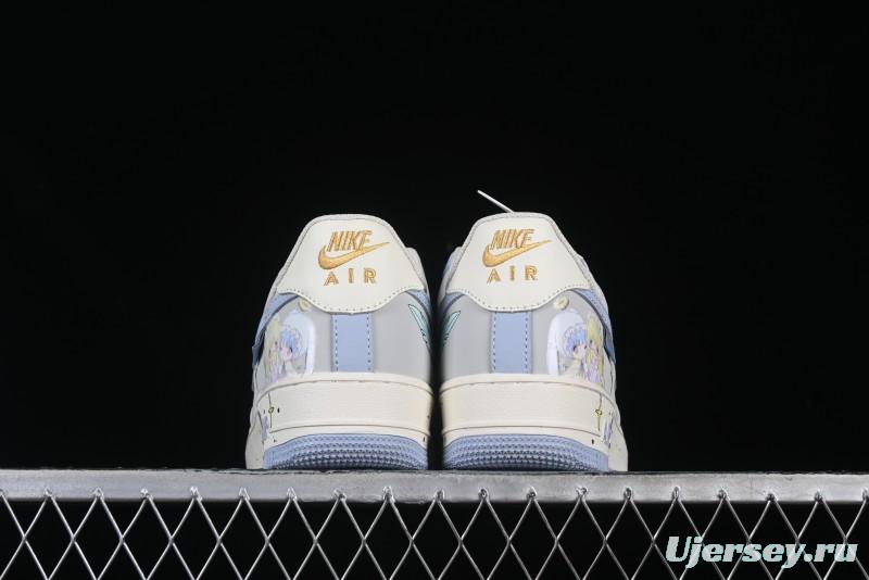 Nike Air Force 1'07 Low "Cherub" Anime Hand-Painted Doodle Low-Top Casual Sneakers - DB3301-711