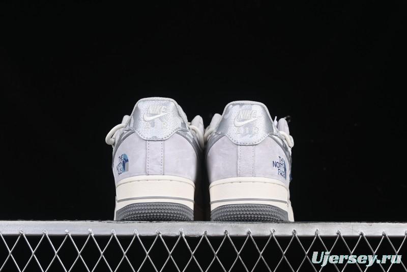 Nike Air Force 1 '07 Low The North Face Collaboration Silver Swoosh Drawstring Casual Sneakers - DM6688-016