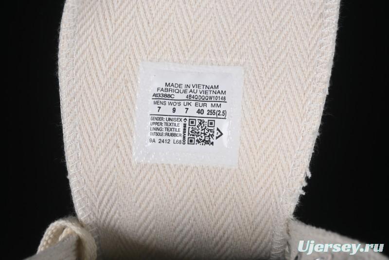 A Ma Maniere x Nike x Converse Chuck 70 High Top Sneakers with Leather and Velvet Swoosh Logo - A13388C