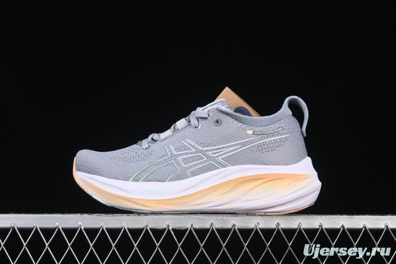 Asics Gel-Nimbus 26 Retro Breathable Casual Shoes Cushioned Men's Durable Running Shoes - 1012B601-020