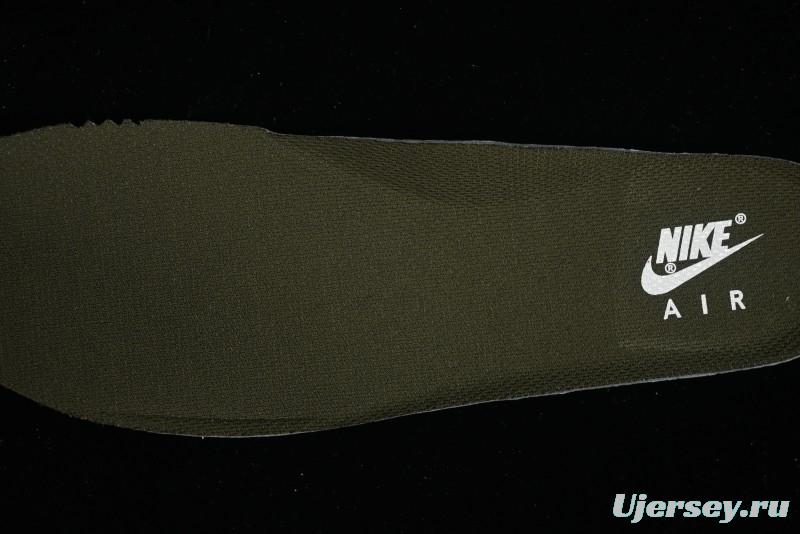 Nike Air Force 1 '07 Low Casual Sneakers in White Green Colorway - CQ5059-110