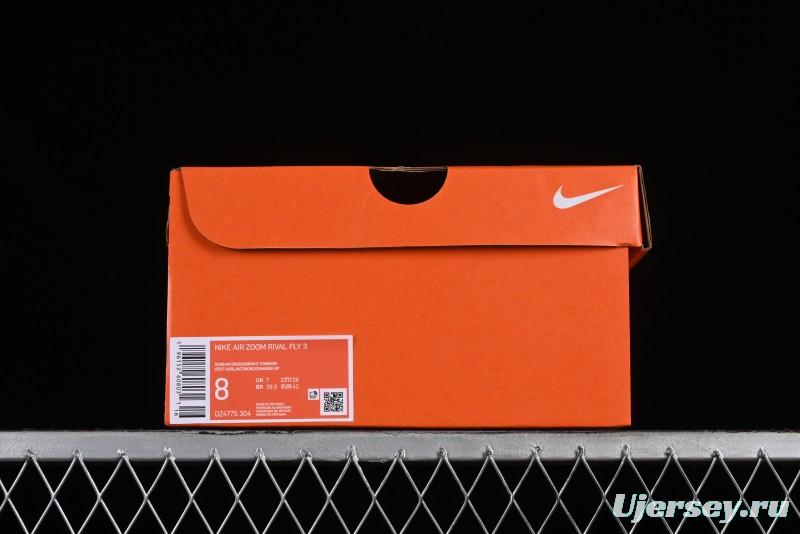 Nike Zoom Rival Fly 3 Lightweight Fabric Comfortable Cushioned Anti-Slip Low-Top Casual Running Shoes - DZ4775-304