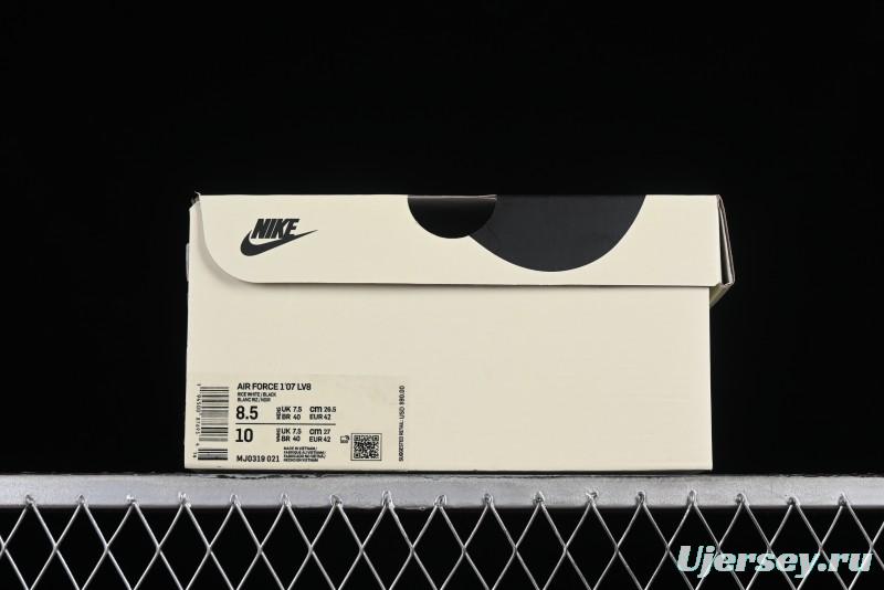 Nike Air Force 1 '07 Low Classic Black Mini Swoosh Starry Sky Casual Sneakers - MJ0319-021