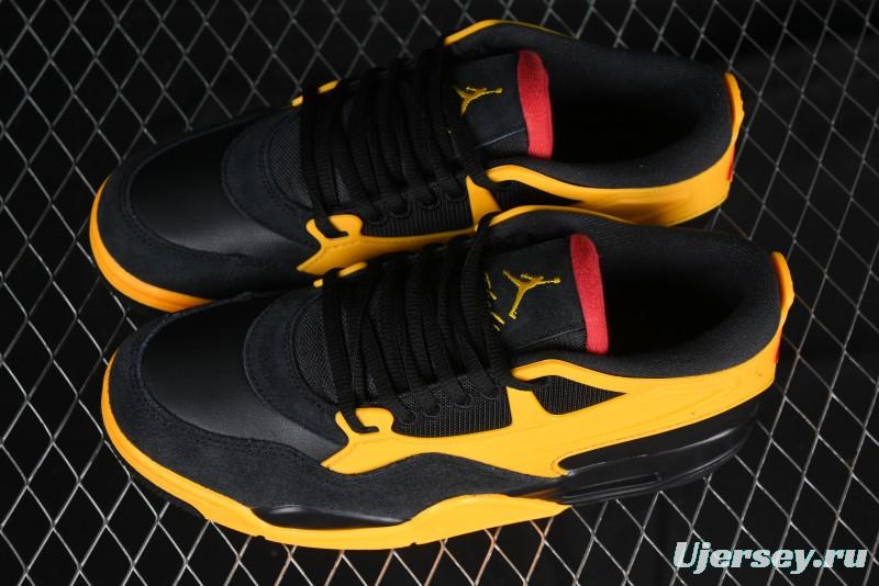 Nike Air Jordan 4 Remastered Retro Sneakers in White Green with Gum Sole - FQ7939-007