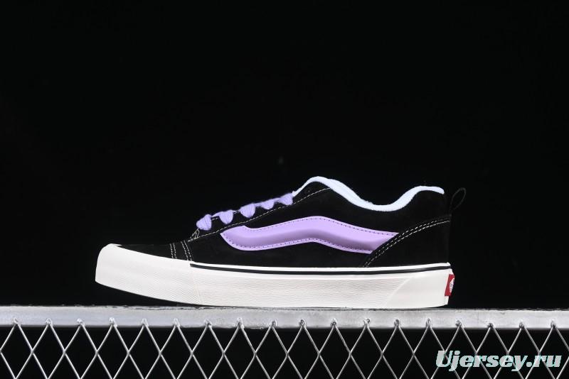 Vans Knu Skool Purple Grape Love Comfortable Fashion Slip-Resistant Wear-Resistant Low-Top Casual Skate Shoes - VN0009QC6BT1