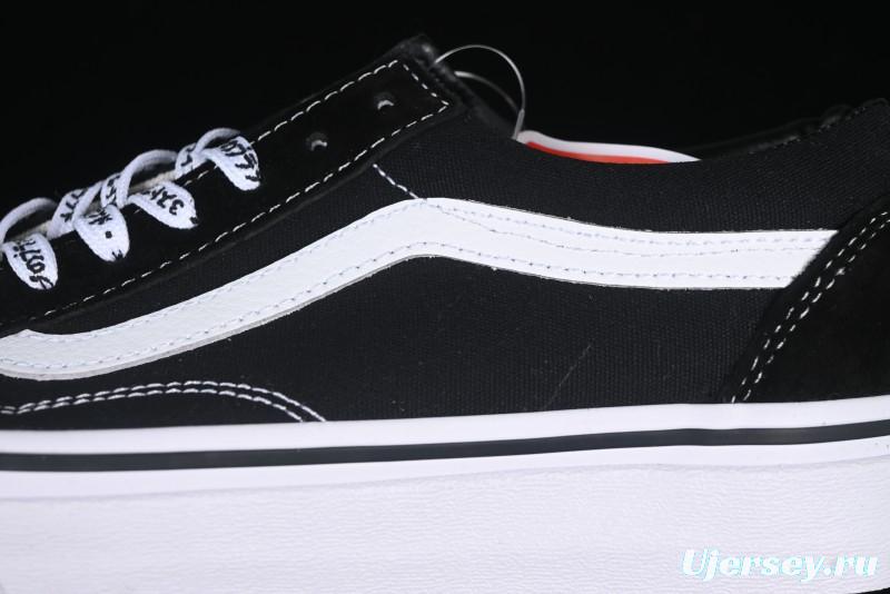 Vans Premium Old Skool Classic Black & White Low-Top Skate Shoes - VN000ZD4Y28