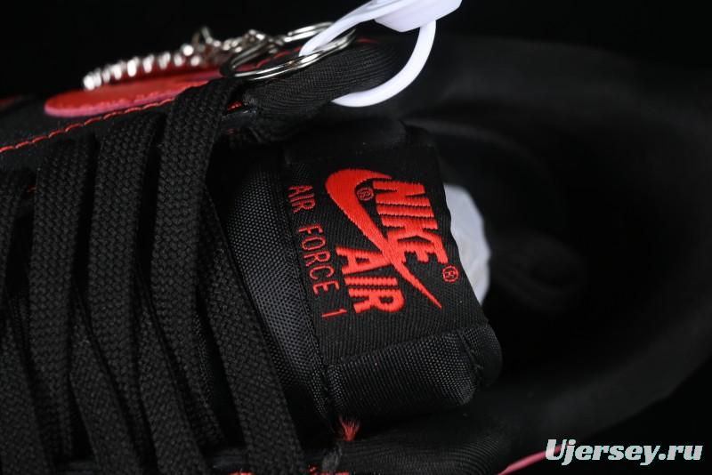 Nike Air Force 1 '07 Low Casual Sneakers in Heartbeat Orange with Full-Length Air Cushion - DF0188-015