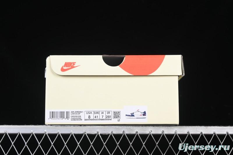Nike Travis Scott x Fragment Design x Air Jordan 1 Low OG SP AJ1 Retro Sneakers - DM9288-008
