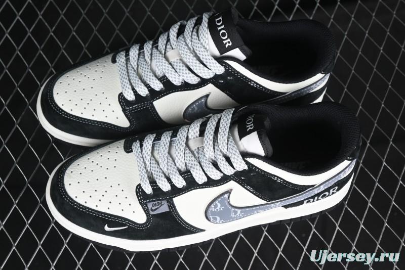 Nike SB Dunk Low Dior Collaboration Anniversary Edition Customized Low-Top Casual Sneakers - DJ2024-084