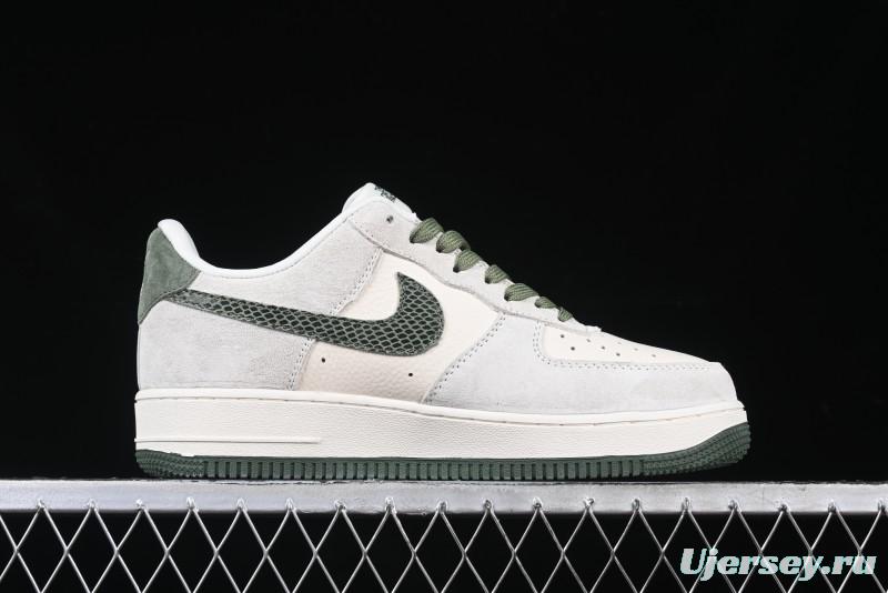 Nike Air Force 1 '07 Low The North Face Collaboration Green Snake Swoosh Casual Sneakers - DF0188-026