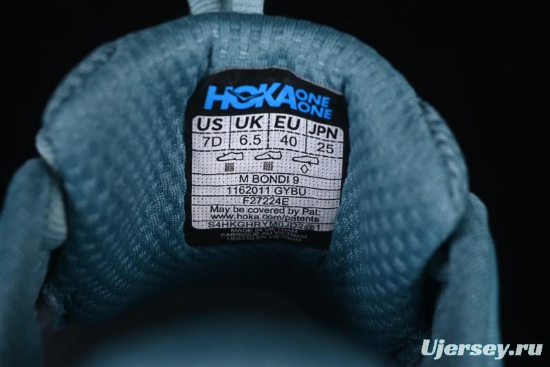 HOKA ONE ONE Bondi 9 Cushioned Running Shoes with Soft EVA Midsole - 1162011 GYBU