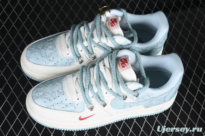 Nike Air Force 1 '07 Low Green Snake Lace-Up Casual Sneakers - KK1988-023