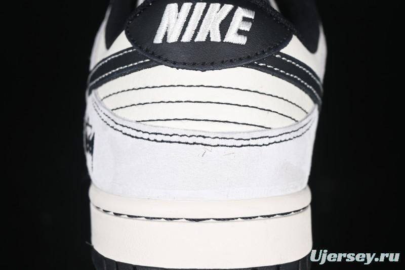 Nike SB Dunk Low Supreme Collaboration Anniversary Custom Low-Top Casual Sneakers - YX5066-220