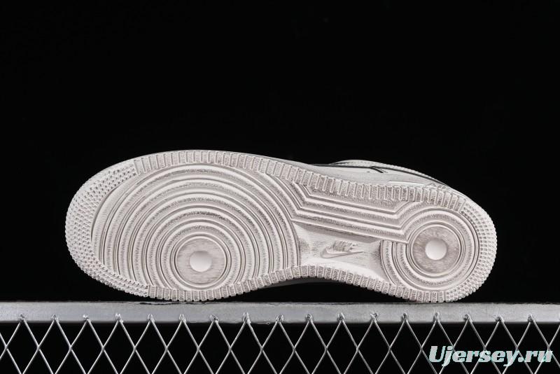 Nike Air Force 1 '07 Low Casual Sneakers with Hemp Rope Laces and Distressed Design - 315122-333