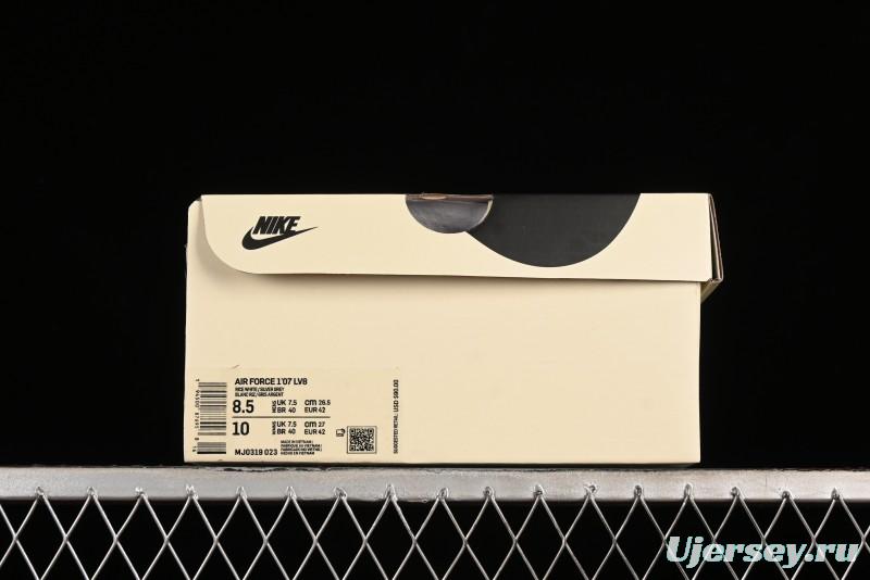 Nike Air Force 1 '07 Low Classic Grey Silver Swoosh Starry Sneakers - MJ0319-023