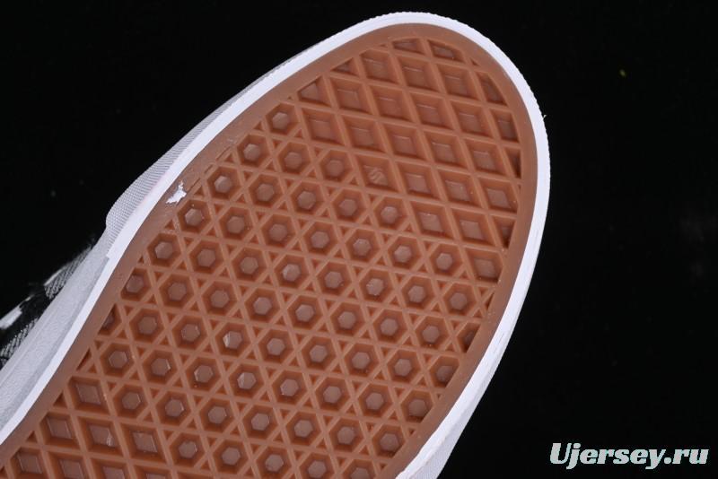 Vans Knu Skool Checkerboard Washed Denim Low-Top Casual Skate Shoes - VN000CS0239